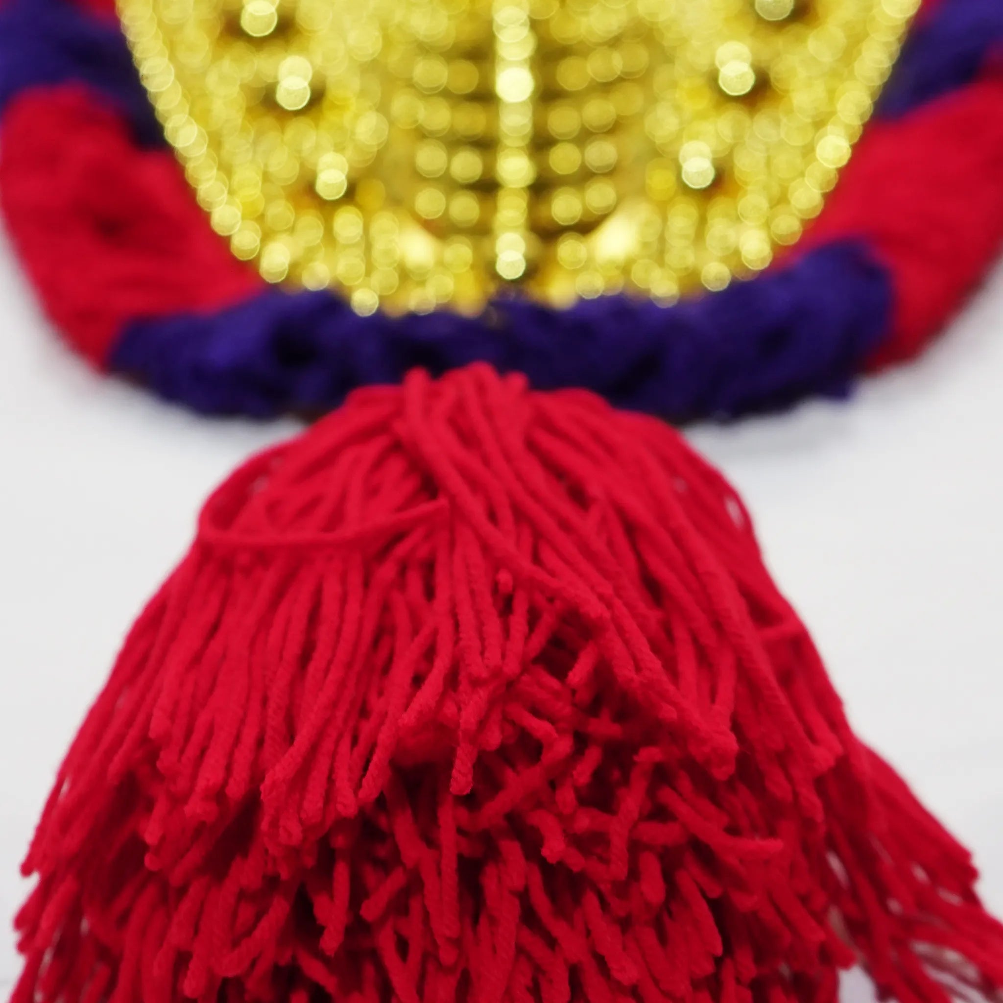 Traditional Kerala Pooram Nettipattam-Red & Blue(28 Inch)